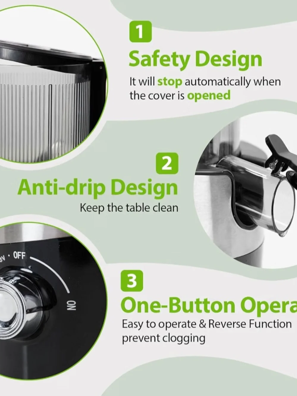 Cold Press Juicer with 4.9